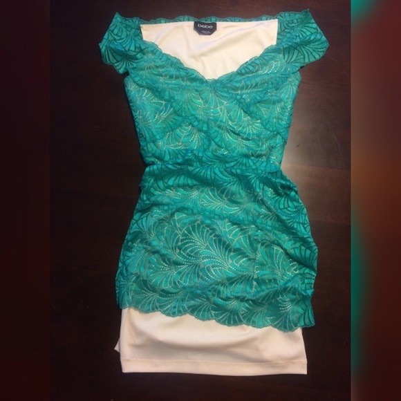 Bebe Green Midi-Dress - Picture 3 of 4